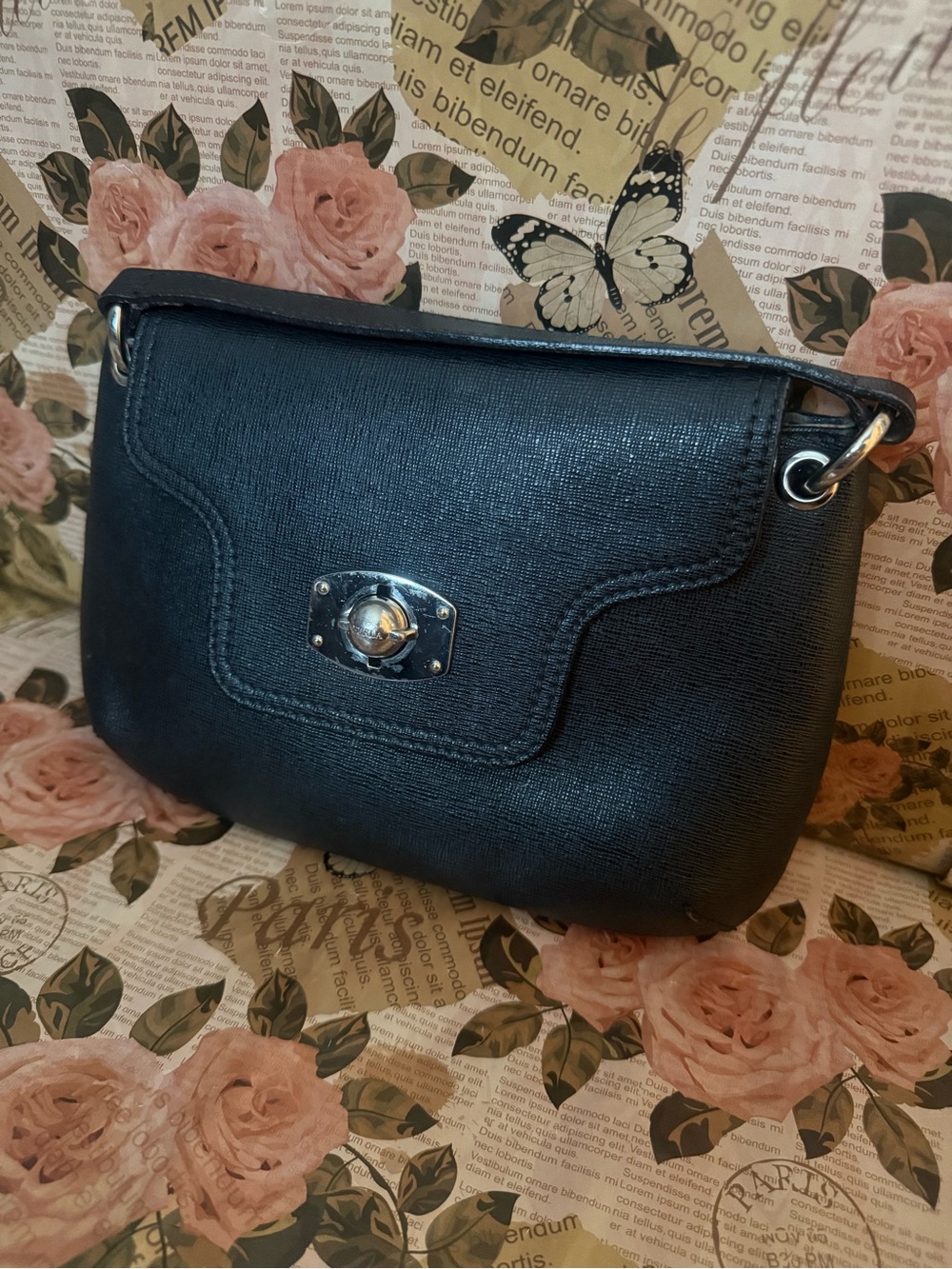 Furla Vintage Pebbled Leather Crossbody/Clutch - Picture 10 of 11